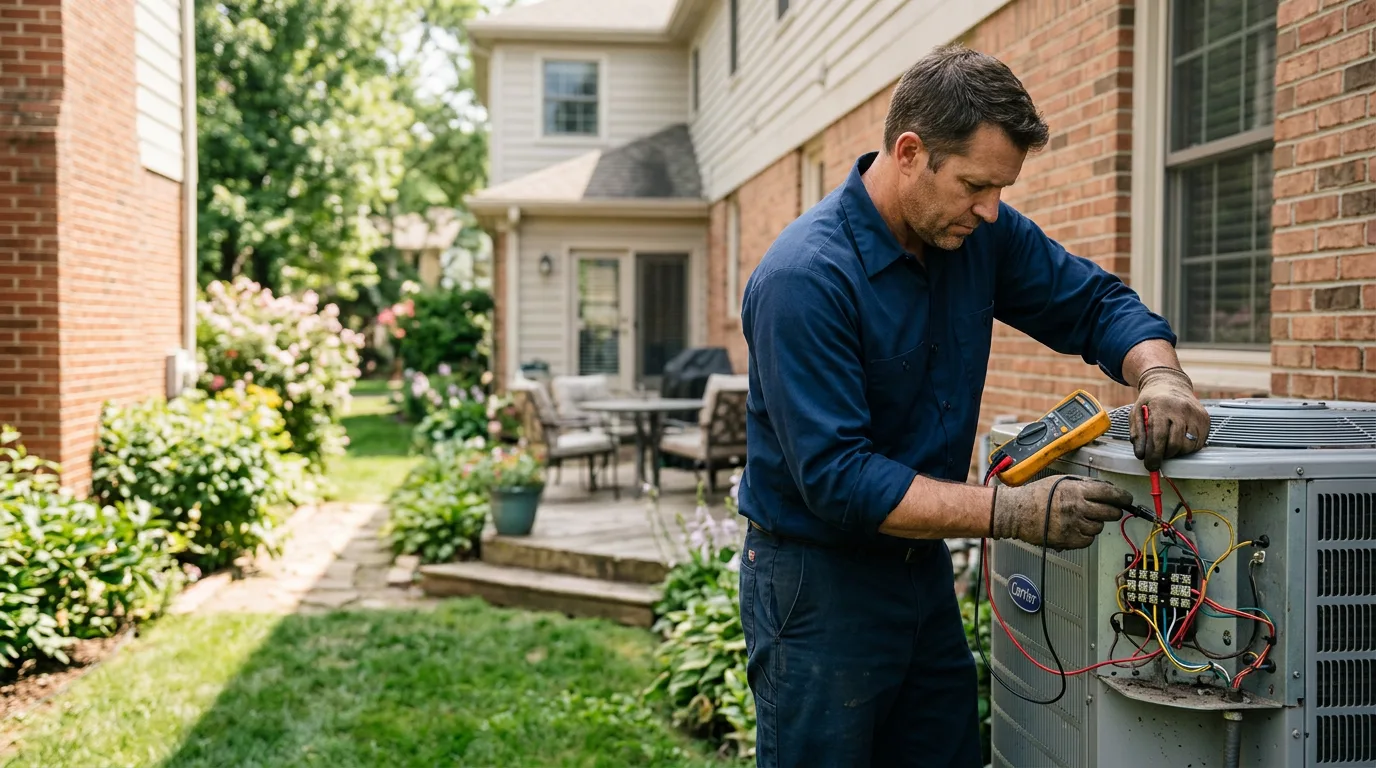 HVAC technician working near Oakpark, VA
